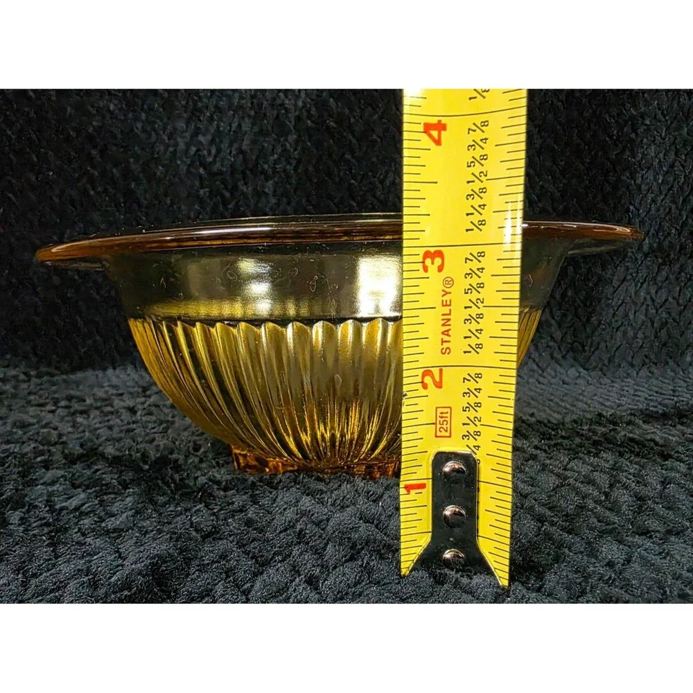 3 VTG "Golden Glow" Depression Glass Nesting Mixing Bowls by Federal Glass Co - Picture 14 of 14